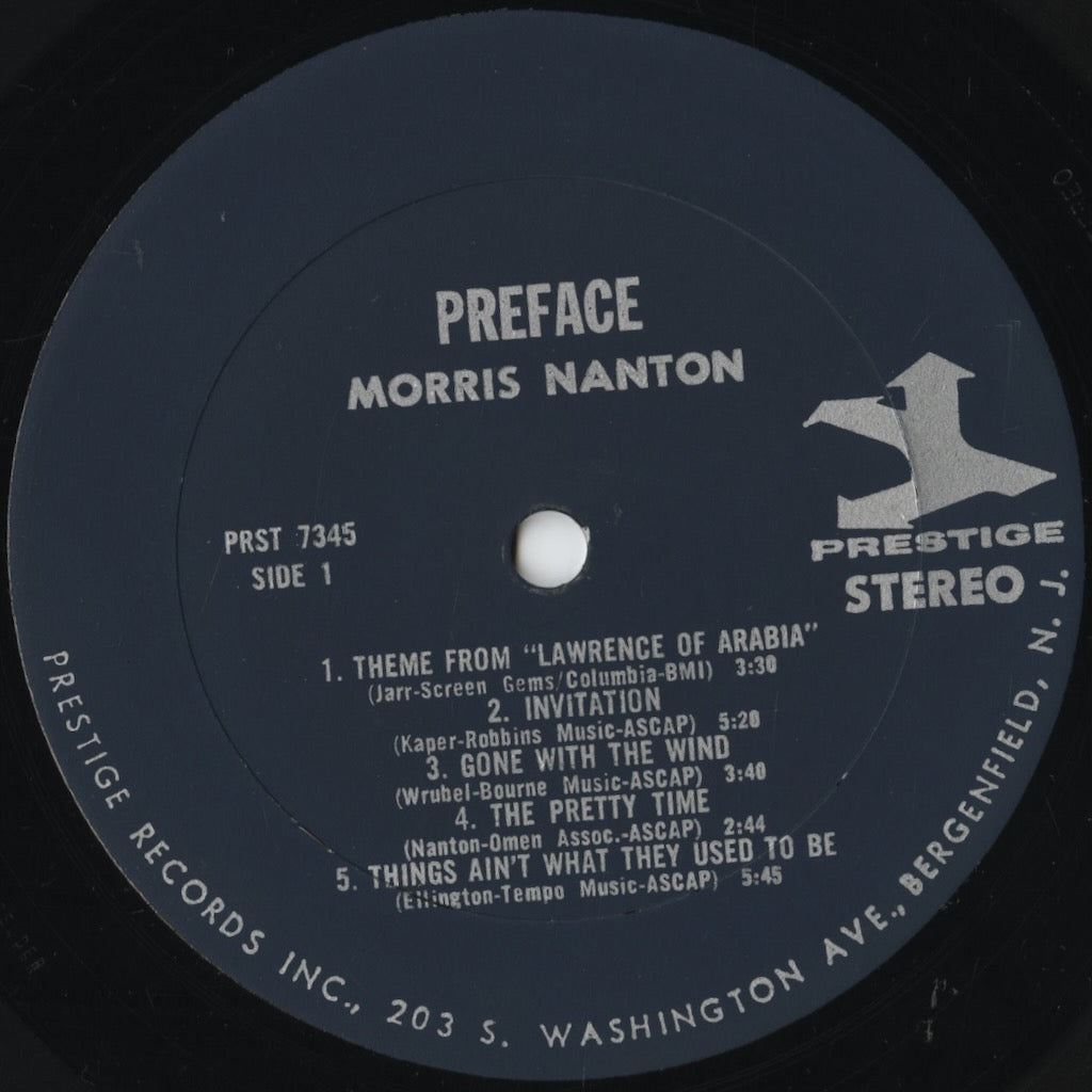 Morris Nanton – Preface (PR 7345) LP 1964 US Prestige | 中古LP