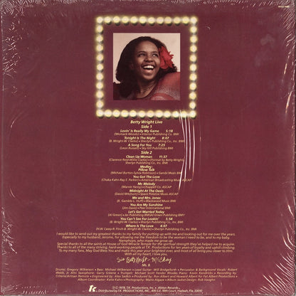 Betty Wright / ベティ・ライト / Live (4408)