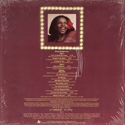 Betty Wright / ベティ・ライト / Live (4408)