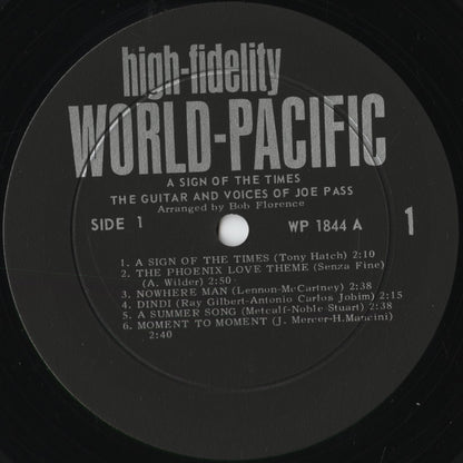 Joe Pass - A Sign Of The Times (WP-1844) 1966 US World Pacific｜中古LP