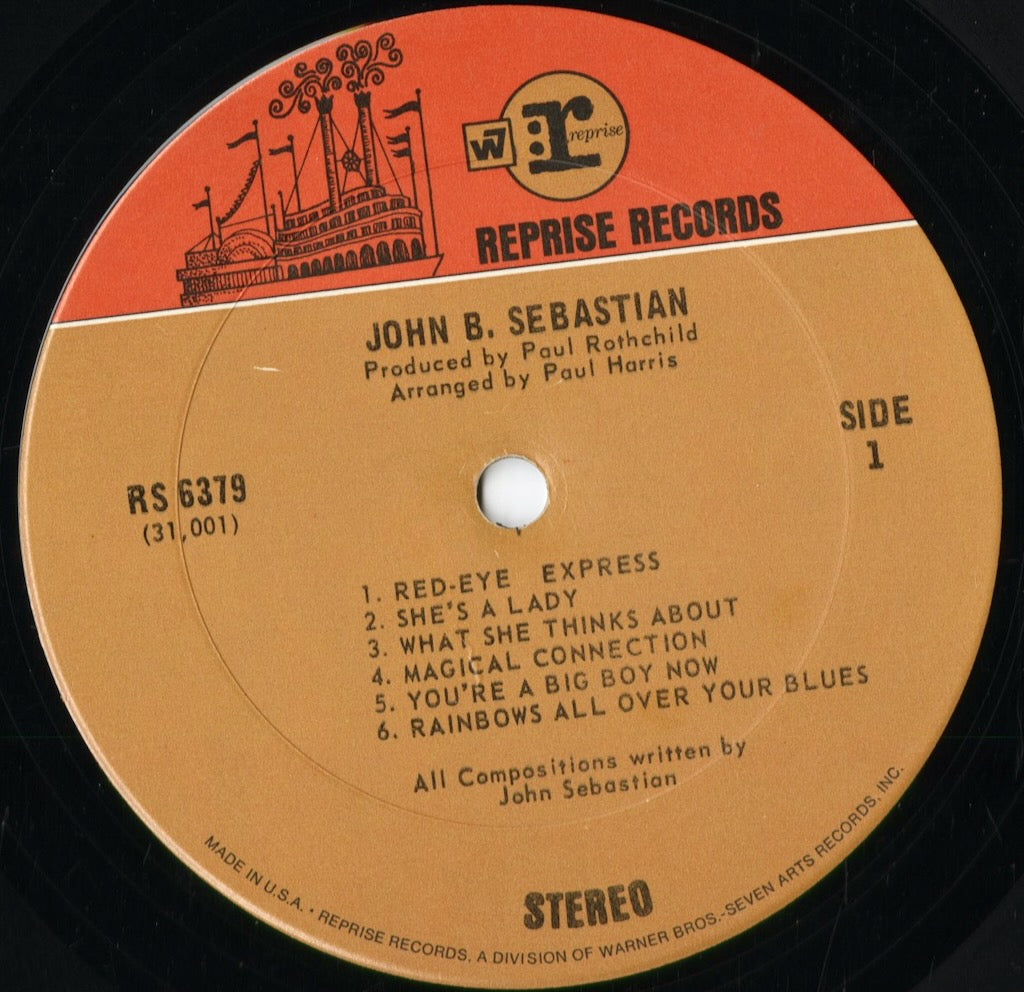 John B. Sebastian – John B. Sebastian (RS 6379) 1970 US Reprise | 中古LP