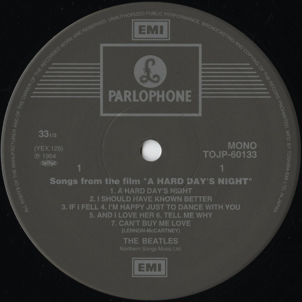 The Beatles - A Hard Day's Night (TOJP-60133) 2003 JPN Parlophone｜中古LP