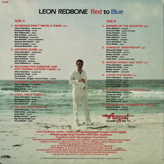 Leon Redbone - Red To Blue (AS 8888) LP 1985 US August｜中古LP
