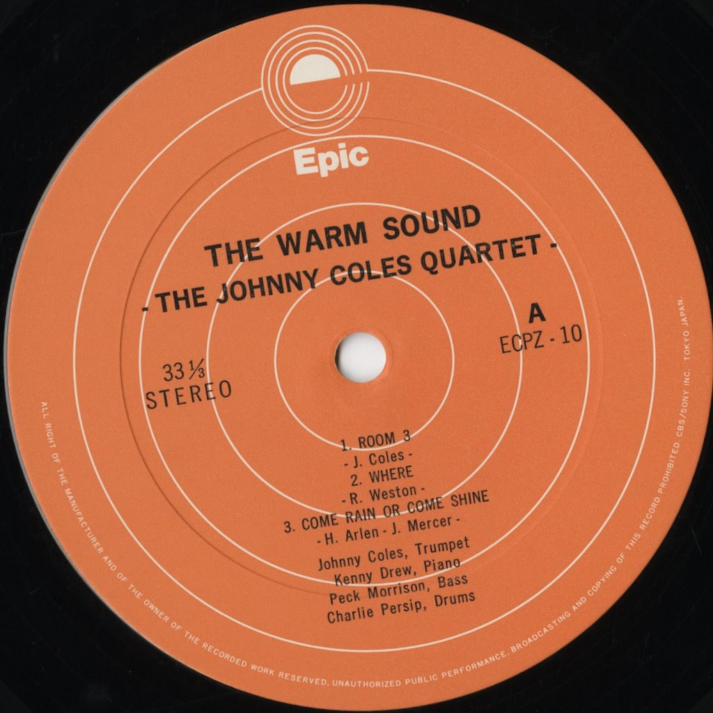 Johnny Coles / ジョニー・コールズ / The Warm Sound (ECPZ-10