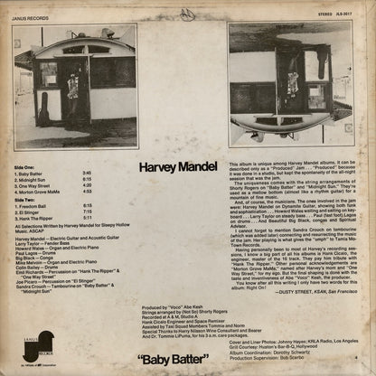 Harvey Mandel / ハーヴェイ・マンデル / Baby Batter(JLS-3017)