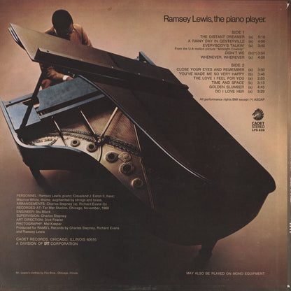 Ramsey Lewis / ラムゼイ・ルイス / Ramsey Lewis, The Piano Player (LPS-836)