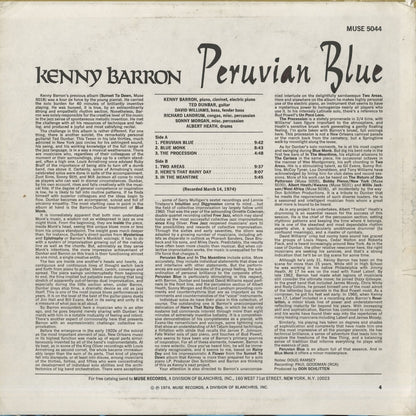 Kenny Barron / ケニー・バロン / Peruvian Blue (MR 5044)