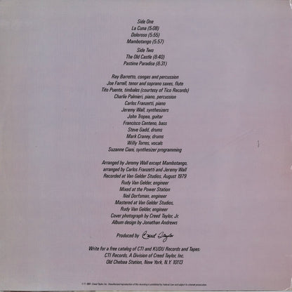 Ray Barretto - La Cuna (CTI 9002) LP 1981 US CTI｜中古LP