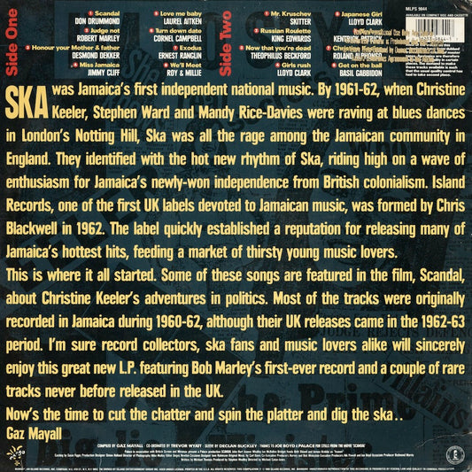 V.A. - Scandal Ska (MILPS 9844) LP 1989 US Mango｜中古LP