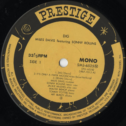 Miles Davis / マイルス・デイヴィス / Dig (SMJ-6525(M))