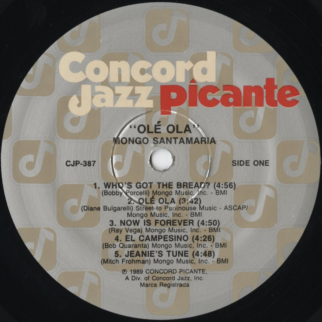 Mongo Santamaria - Olé Ola (CJP-387) 1989 US Concord Jazz Picante｜中古LP