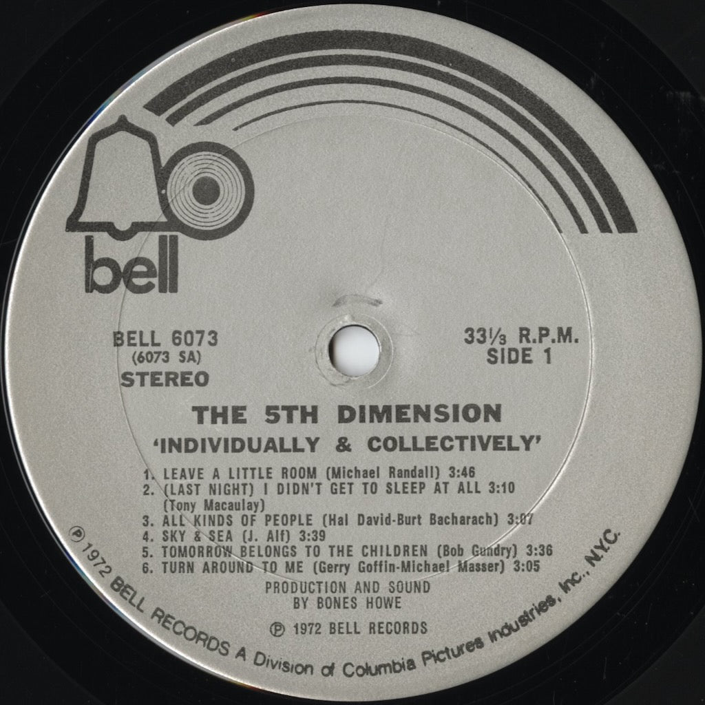 The 5th Dimension / フィフス・ディメンション / Individually & Collectively (BELL 6073)