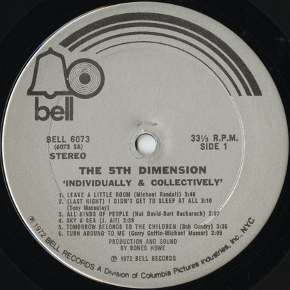 The 5th Dimension / フィフス・ディメンション / Individually & Collectively (BELL 6073)