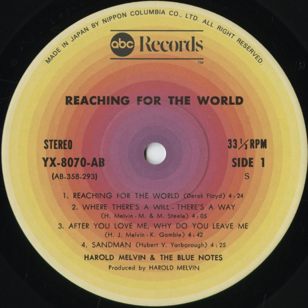 Harold Melvin & The Blue Notes - Reaching For The World (YX-8070-AB) 1977 JPN ABC｜中古LP