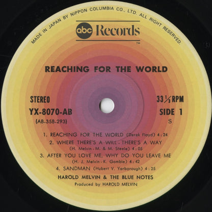 Harold Melvin & The Blue Notes - Reaching For The World (YX-8070-AB) 1977 JPN ABC｜中古LP