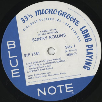 Sonny Rollins / ソニー・ロリンズ / A Night At The Village Vanguard (BLP 1581)