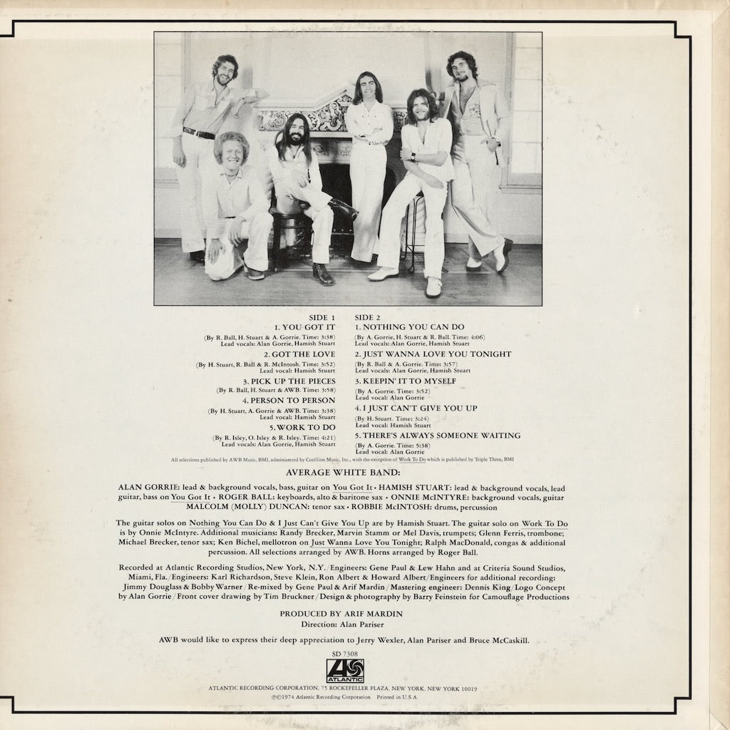 Average White Band / アヴェレージ・ホワイト・バンド / AWB (SD 7308)