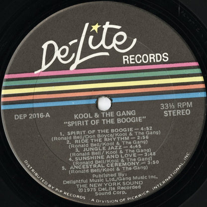 Kool & The Gang / クール＆ザ・ギャング / Spirit Of The Boogie (DEP 2016)