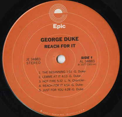 George Duke - Reach For It (JE34883) 1977 US Epic｜中古LP