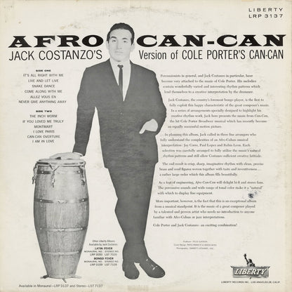 Jack Costanzo - Afro Can Can (LRP 3137) LP 1960 US Liberty｜中古LP