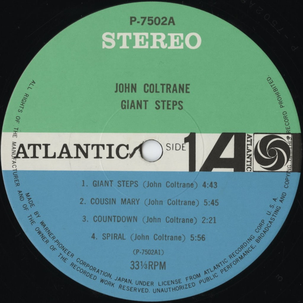 John Coltrane / ジョン・コルトレーン / Giant Steps (P-7502A) 1976 JPN Pressing
