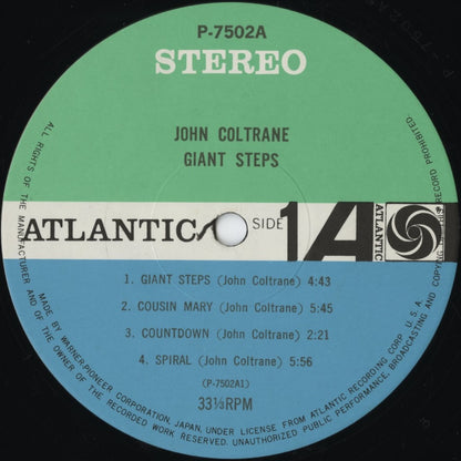 John Coltrane / ジョン・コルトレーン / Giant Steps (P-7502A) 1976 JPN Pressing