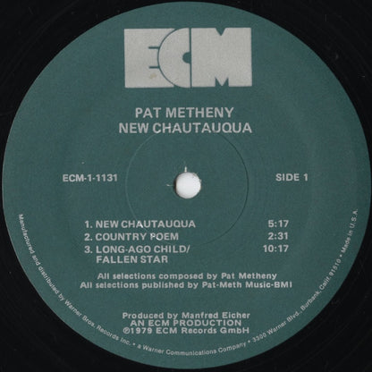 Pat Metheny - New Chautauqua (ECM-1-1131) LP 1979 US ECM｜中古LP