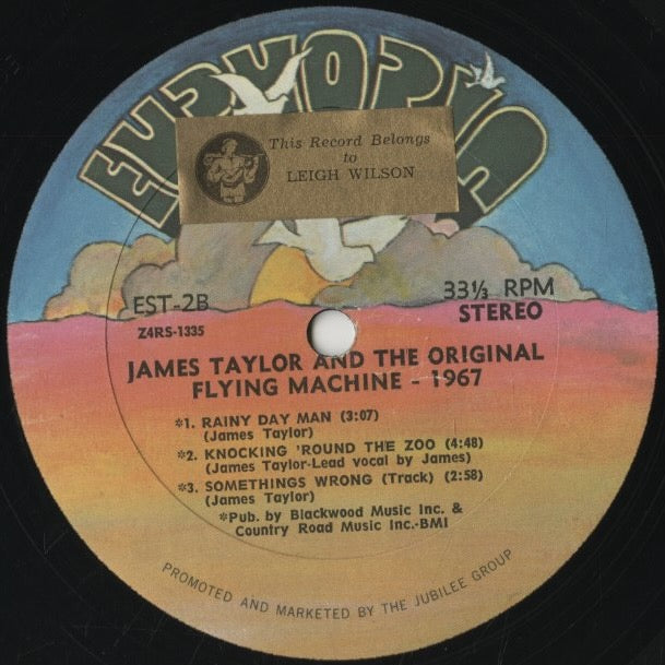 James Taylor / ジェイムズ・テイラー / James Taylor And The Original Flying Machine -1967 (EST-2)