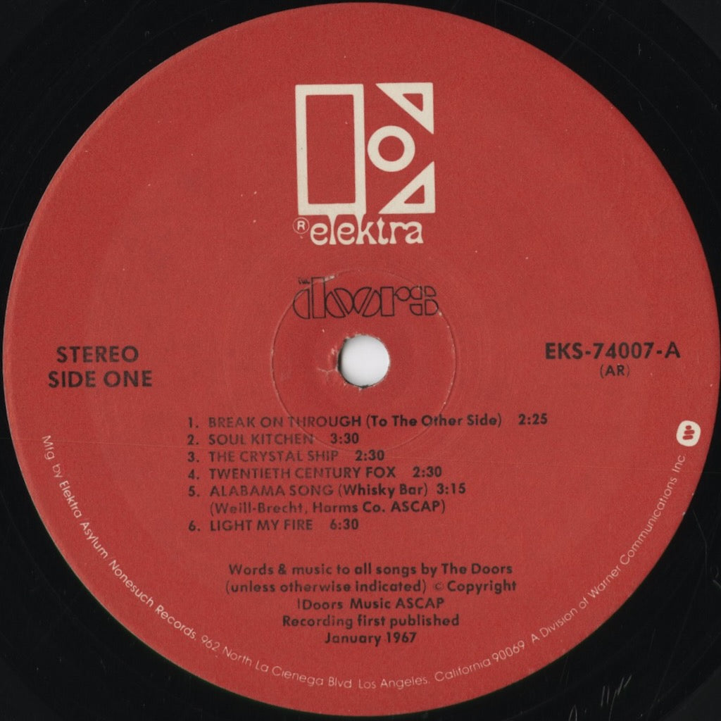 ザ・ドアーズ / The Doors『The Doors』(EKS-74007) 1979 US Elektra
