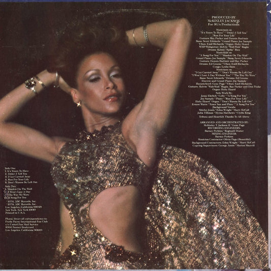 Freda Payne - Payne & Pleasure (DSX-50176) 1974 US Dunhill-ABC｜中古LP