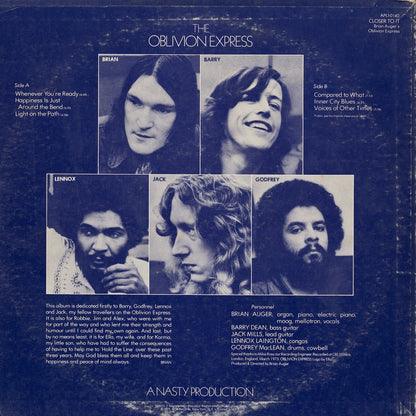 Brian Auger - Closer To It! (APL1-0140) LP 1973 US RCA Victor｜中古LP