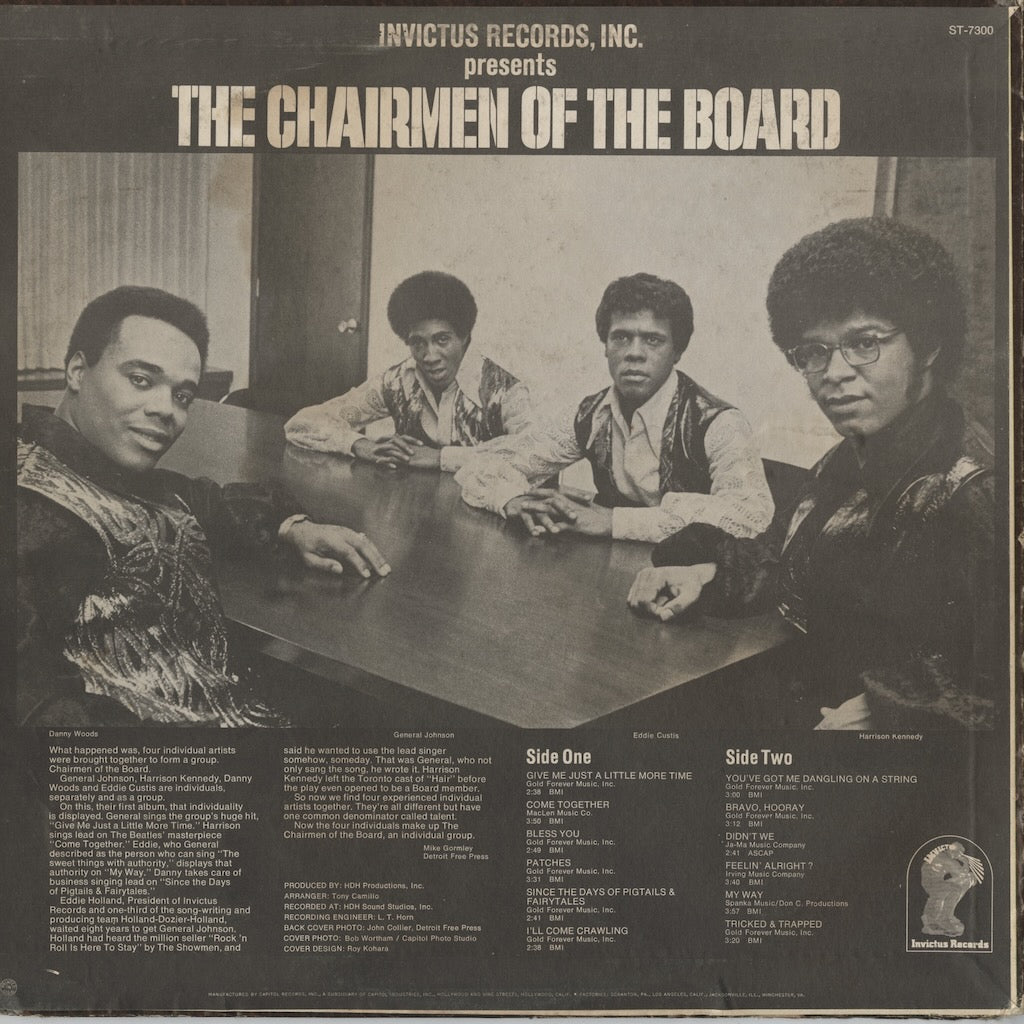 The Chairmen Of The Board / チェアメン・オブ・ザ・ボード / Give Me Just A Little More Time (ST-7300)