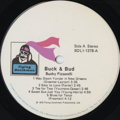 Bucky Pizzarelli & Bud Freeman – Buck & Bud (BDL1-1378) LP 1976 US Flying Dutchman | 中古LP