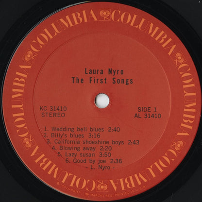 Laura Nyro - The First Songs (KC 31410) 1973 US Columbia｜中古LP