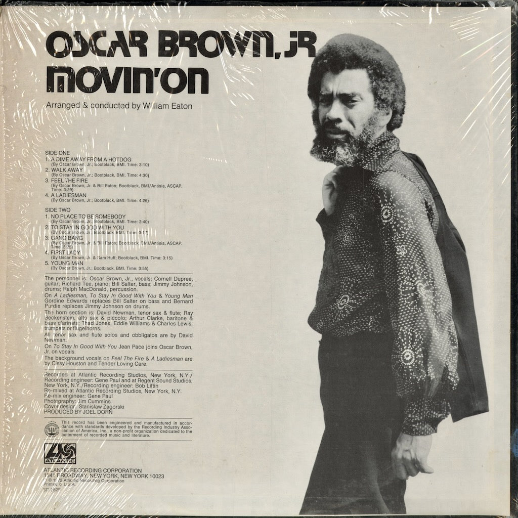 Oscar Brown Jr. - Movin' On (SD 1629) 1972 US Atlantic｜中古LP