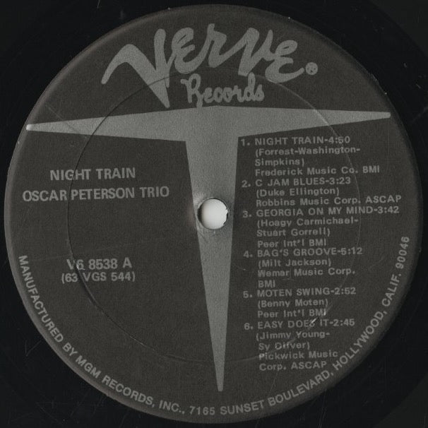 Oscar Peterson Trio / オスカー・ピーターソン / Night Train (V6 8538)