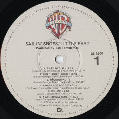 Little Feat / リトル・フィート / Sailin' Shoes (BS 2600)