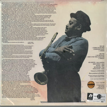 Ben Webster - At The Renaissance (S7646) 2002 US Analogue Productions/Contemporary｜中古LP