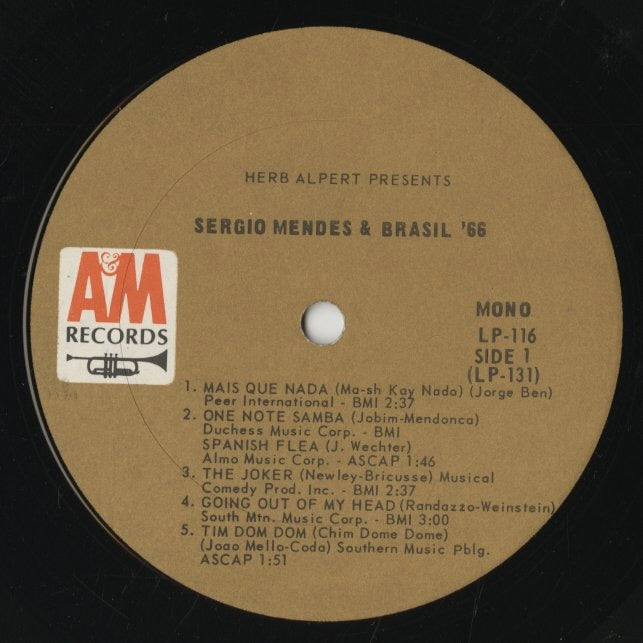 Sergio Mendes / セルジオ・メンデス・アンド・ブラジル66 / Herb Alpert Presents -MONO (LP-116)