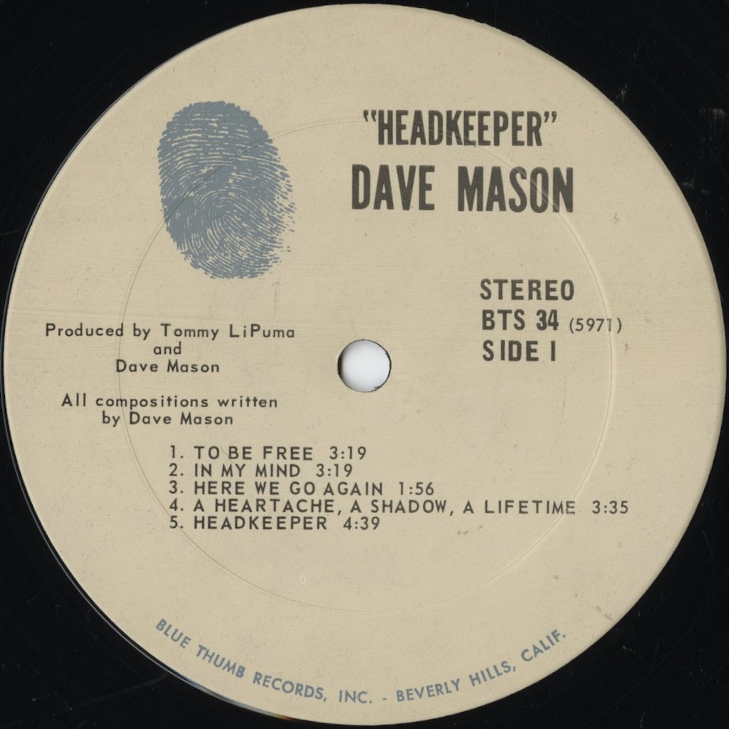 Dave Mason / デイヴ・メイソン / Headkeeper (BTS 34) – VOXMUSIC WEBSHOP