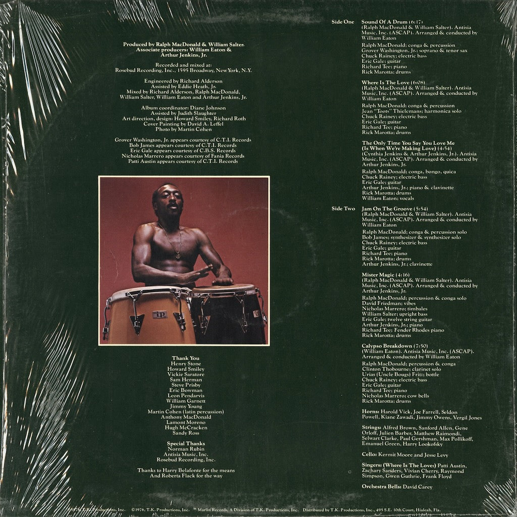 Ralph MacDonald / ラルフ・マクドナルド / Sound Of A Drum (MARLIN 2202)