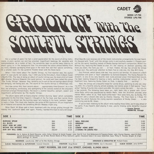The Soulful Strings / ソウルフル・ストリングス / Groovin' With The Soulful Strings (LPS 796)