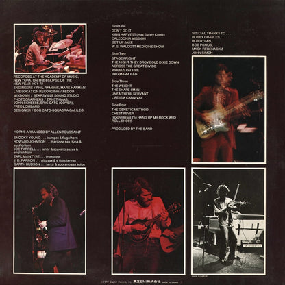 The Band - Rock Of Ages (ECS-40072-73) 1978 JPN Capitol｜中古LP