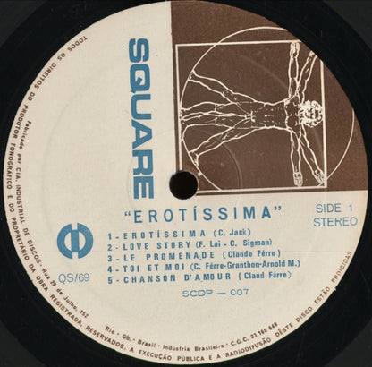 Erotissima - Erotissima (SQ69) 1969 BRA Square｜中古LP
