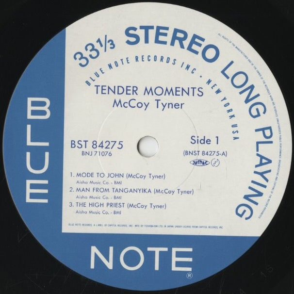 McCoy Tyner / マッコイ・タイナー / Tender Moments (BNJ 71076)