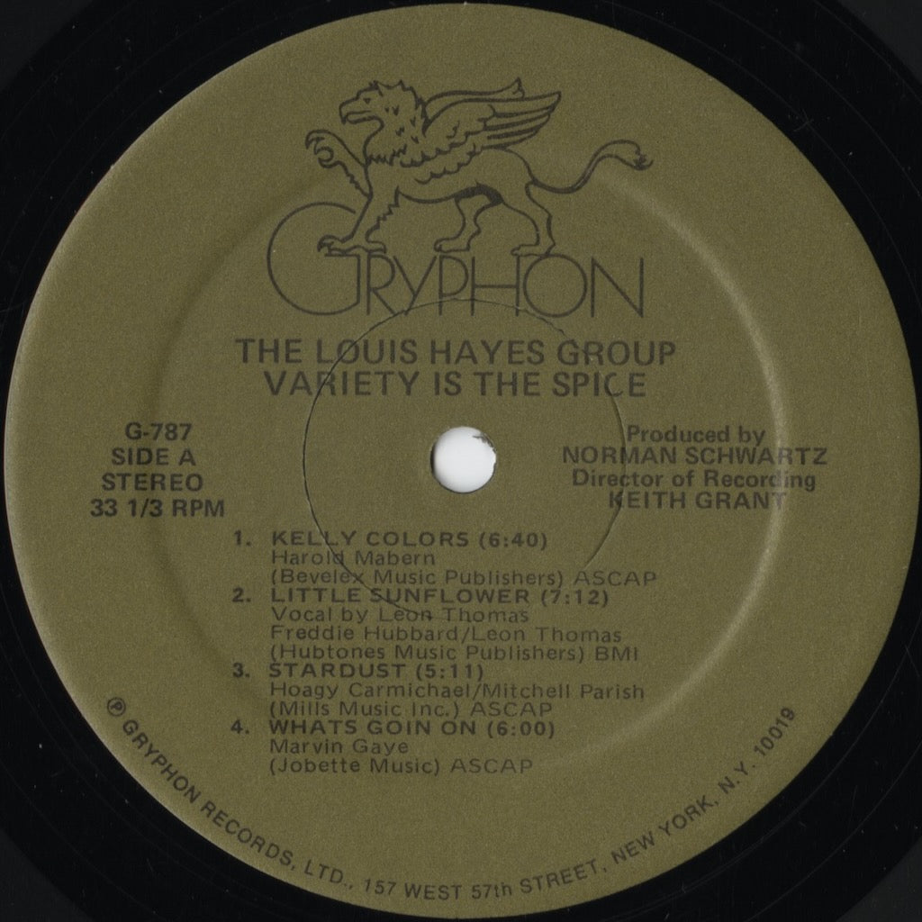 Louis Hayes / ルイス・ヘイズ・グループ / Variety Is The Spice (G 787)