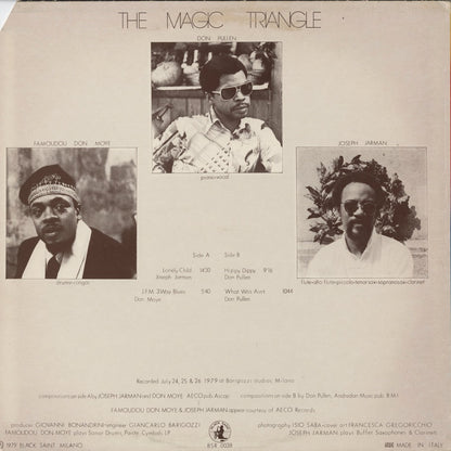 Joseph Jarman, Don Pullen, Don Moye - The Magic Triangle (BSR 0038) LP 1979 Italy Black Saint