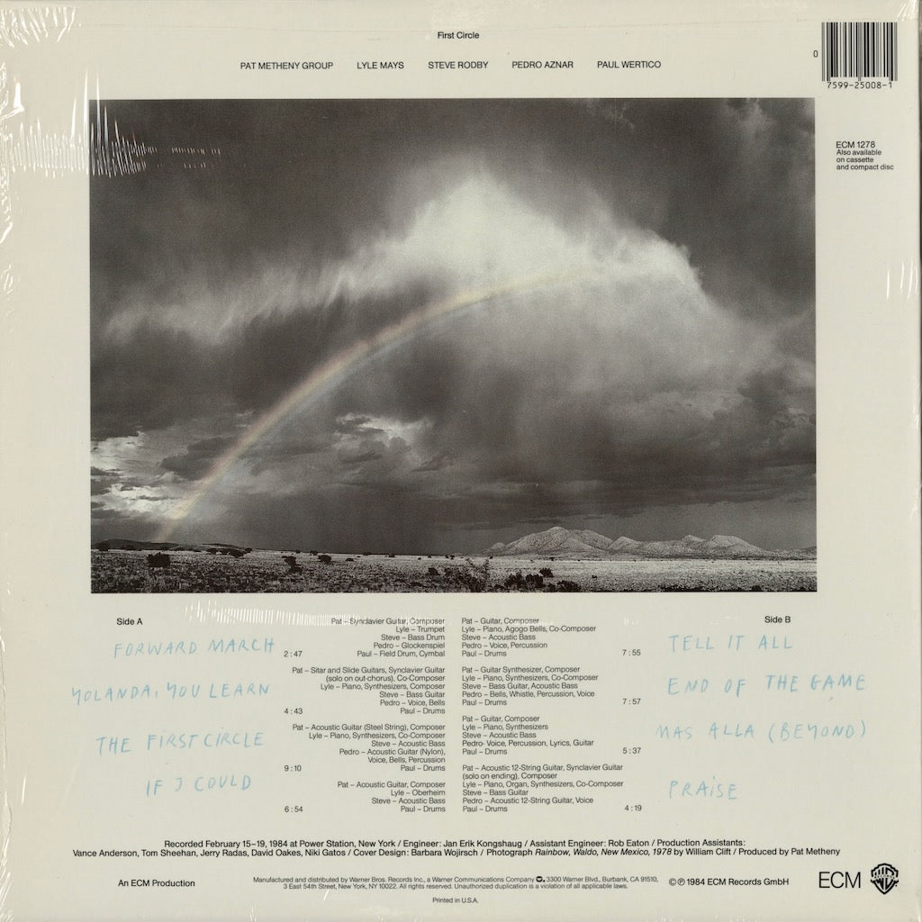 Pat Metheny Group / パット・メセニー / First Circle (1-25008)