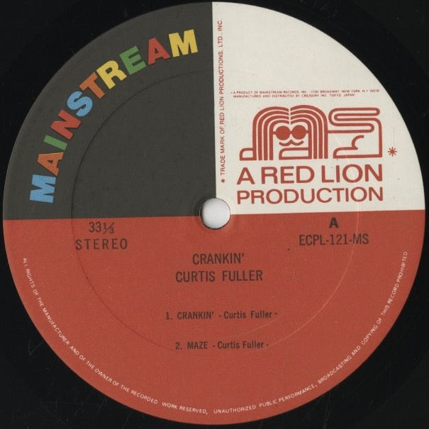 Curtis Fuller / カーティス・フラー / Crankin' (ECPL 121 MS)