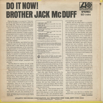 Brother Jack McDuff / ブラザー・ジャック・マクダフ / Do It Now! (SD 1484)